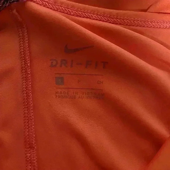 Nike Dri-Fit Tank Top Shirt Womens Orange Coral Sleeveless Size Small - Picture 3 of 5